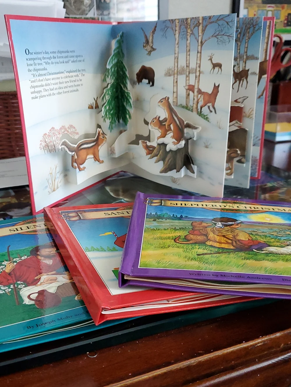 Pop-Up Children's Christmas Storybook Set Of Four